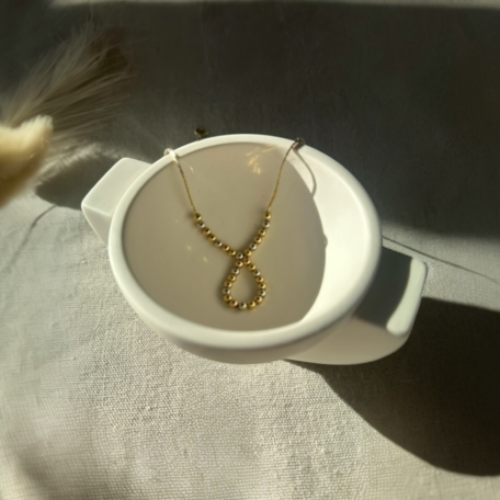 Petite coupe décorative Aura en crème